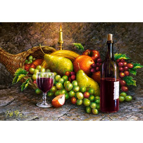 Puzzle Castorland 1000el Martwa natura owoce i wino - 2